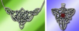 Keltisch-Irische Knoten als Collier und Anh�nger Keltisch-Irische Knoten als Collier und Anh�nger