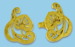 Als Ohrstecker gro� in 333/ooo Gold