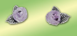 Anh�nger und Ohrstecker mit Amethyst